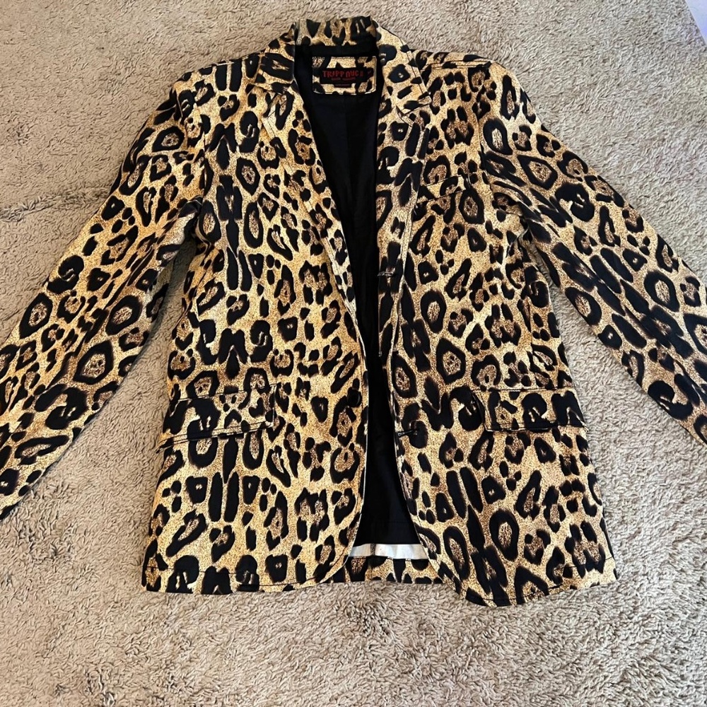 Tripp NYC heavy cotton Leopard Blazer